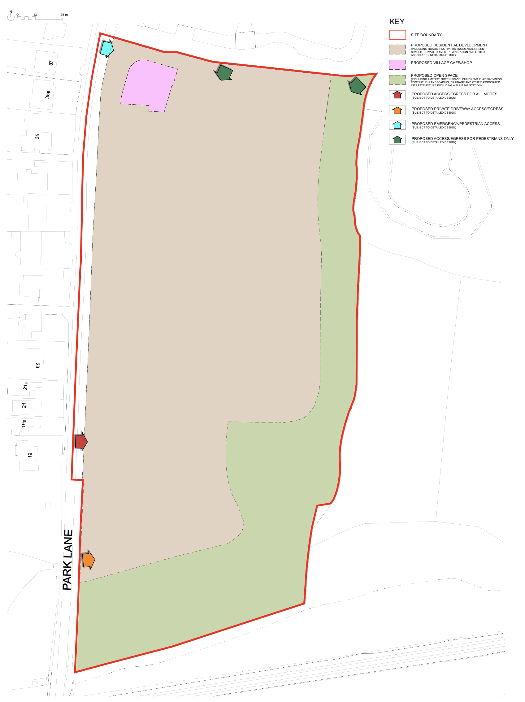 Park Lane site plan